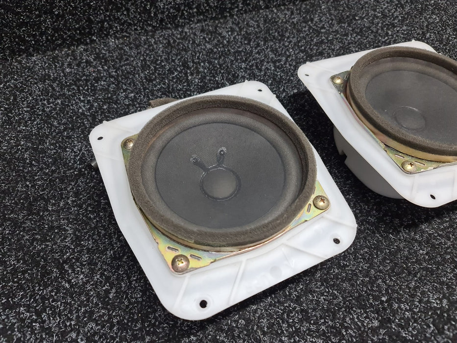 Mitsubishi Lancer Evolution Front Door Speakers + Cover Mounts (2) CN9A CP9A Evo 4 5 6 TMEMB629120 MR172418