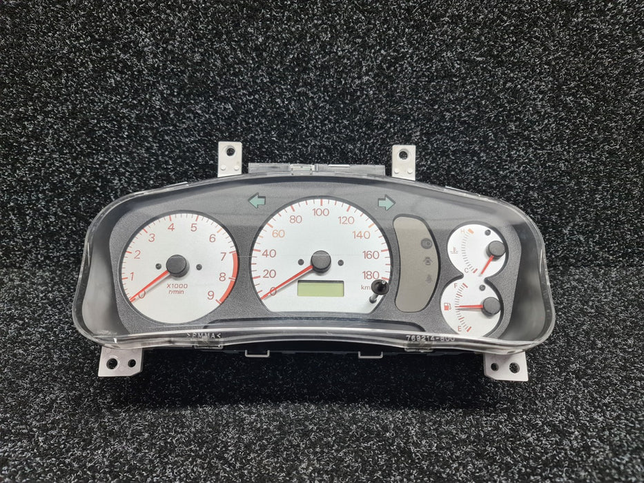 Genuine Mitsubishi Evolution 4 / 5 Dash Cluster 9,000 RPM 180 KM/H - WHITE Face - CN9A CP9A MR444140