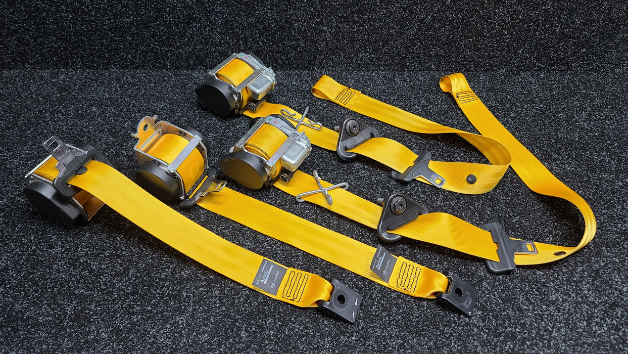 Renault Sport MK3 Megane Yellow Seat Belt Set Front and Rear RS 250 265 275 X95 Autoliv 888400049R