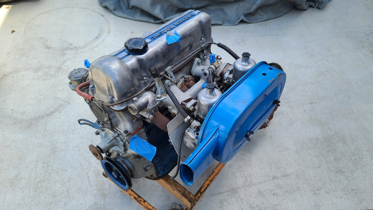 Datsun 1600 SSS 510 Bluebird 1600cc 219 Engine + SU Carburetor + Clutch and Flywheel + Extractors