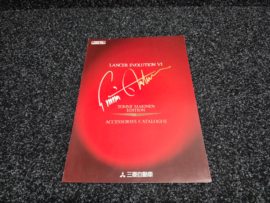 Mitsubishi Lancer Evolution VI 6.5 Tommi Makinen Edition TME Factory Option Sales Brochure - CP9A