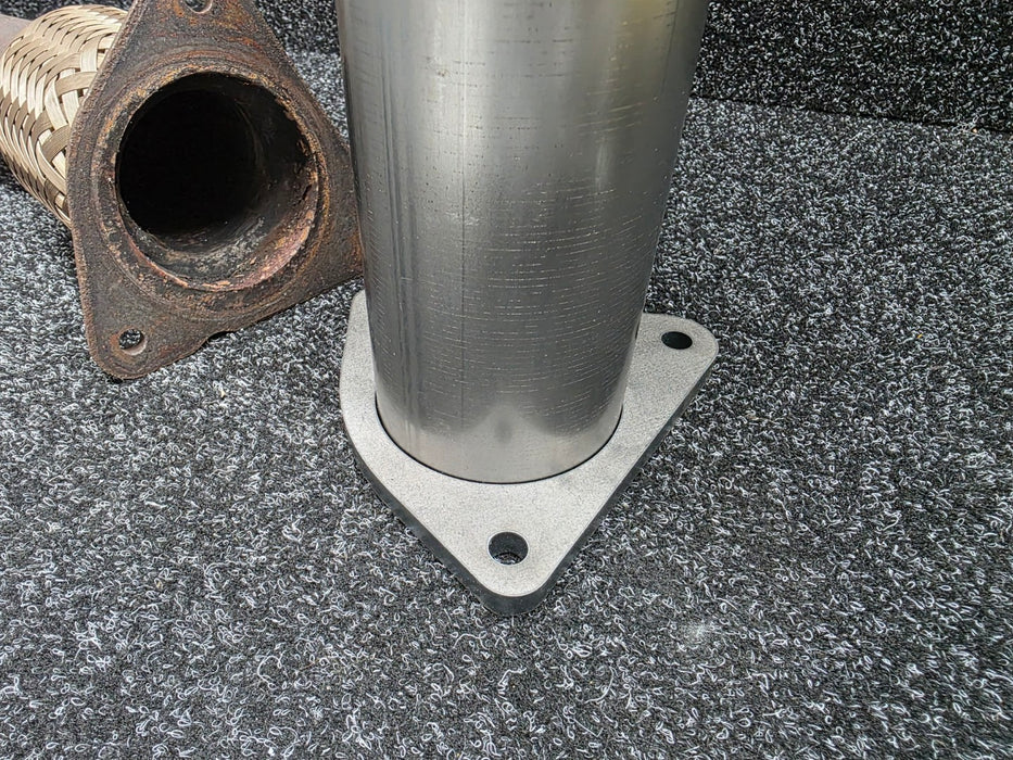 Renault Sport Megane Exhaust Weld On Flange Plate MK2 MK3 Front Pipe / Catalytic Turbo Outlet Down Dump Pipe - 3" Inch / 76 mm F4RT RS225 RS250 RS265 RS275