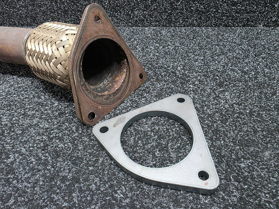 Renault Sport Megane Exhaust Weld On Flange Plate MK2 MK3 Front Pipe / Catalytic Turbo Outlet Down Dump Pipe - 3" Inch / 76 mm F4RT RS225 RS250 RS265 RS275