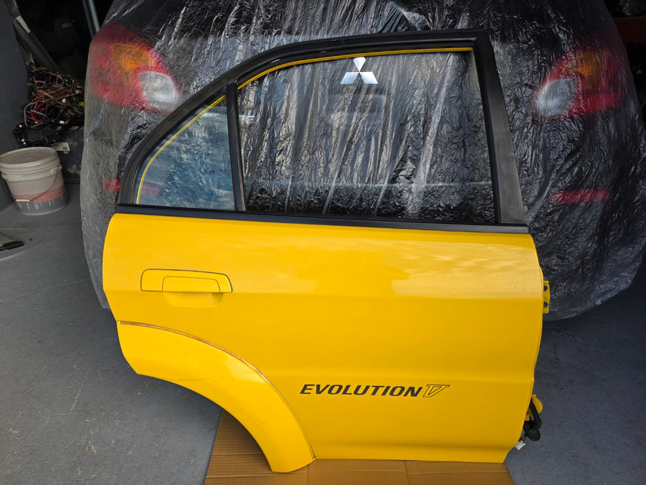 Mitsubishi Lancer Evolution CP9A Evo 5 6 TME RHS Right Rear Door Dandelion Yellow Y01