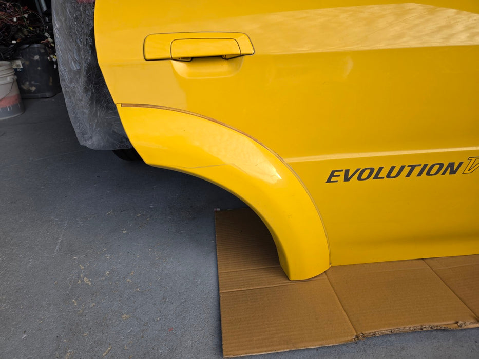 Mitsubishi Lancer Evolution CP9A Evo 5 6 TME RHS Right Rear Door Dandelion Yellow Y01