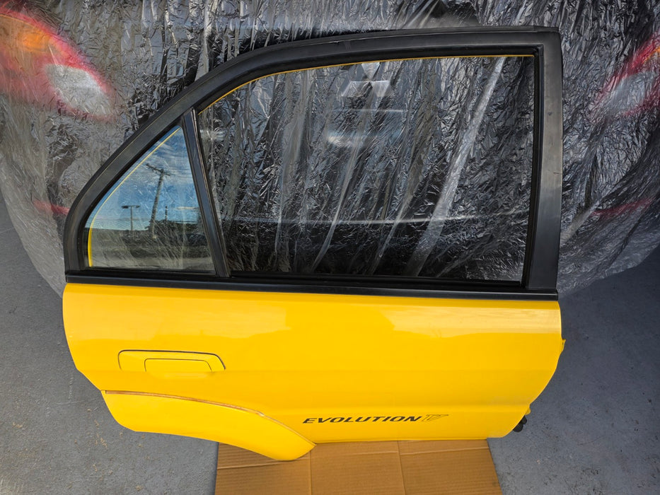 Mitsubishi Lancer Evolution CP9A Evo 5 6 TME RHS Right Rear Door Dandelion Yellow Y01