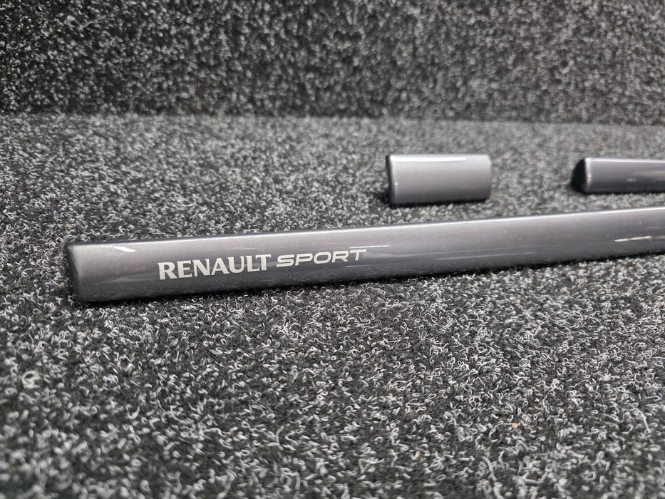 Renault Sport Clio X85 MK3 RS197 RS200 2005-2012 Gray / Silver Centre Dashboard Trim Decorative Plastic Dash Insert Set