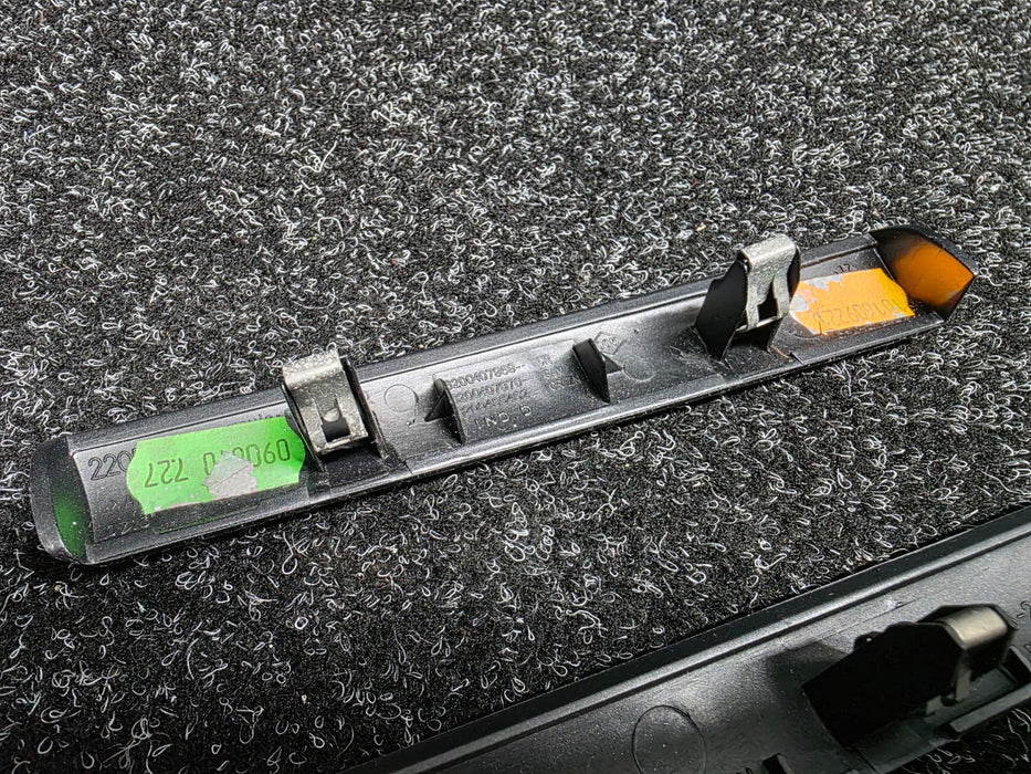 Renault Sport Clio X85 MK3 RS197 RS200 2005-2012 Gray / Silver Centre Dashboard Trim Decorative Plastic Dash Insert Set