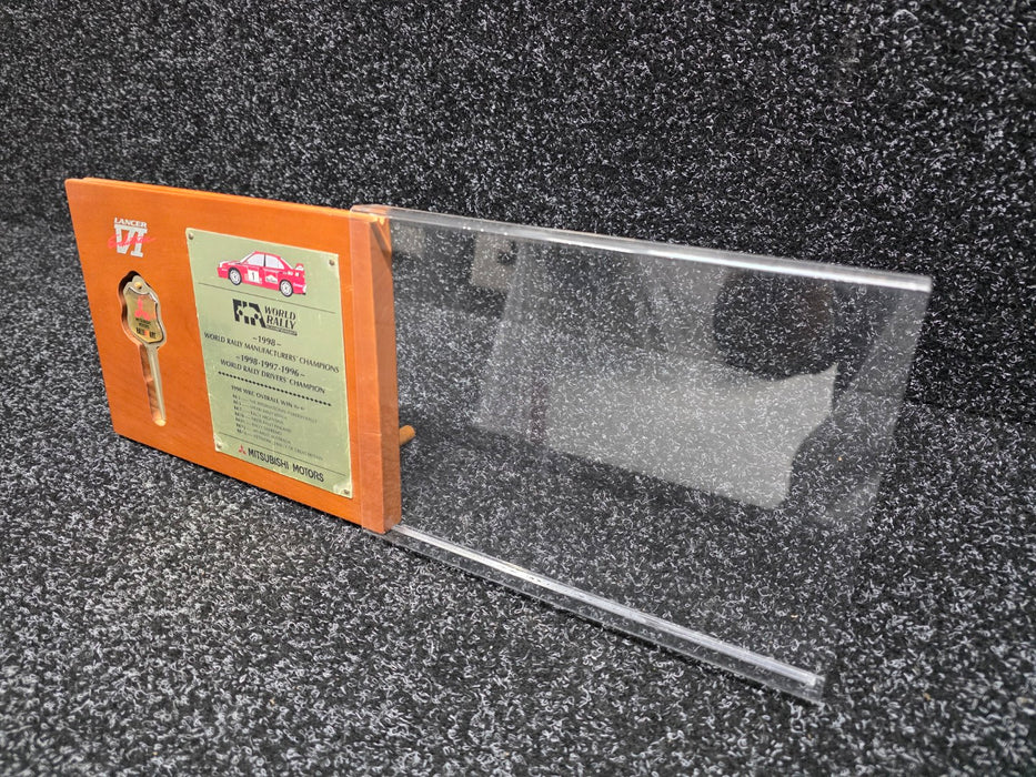 Mitsubishi Lancer Evolution VI CP9A RALLIART WRC Key Plaque Manufacturer's and Driver's Championship