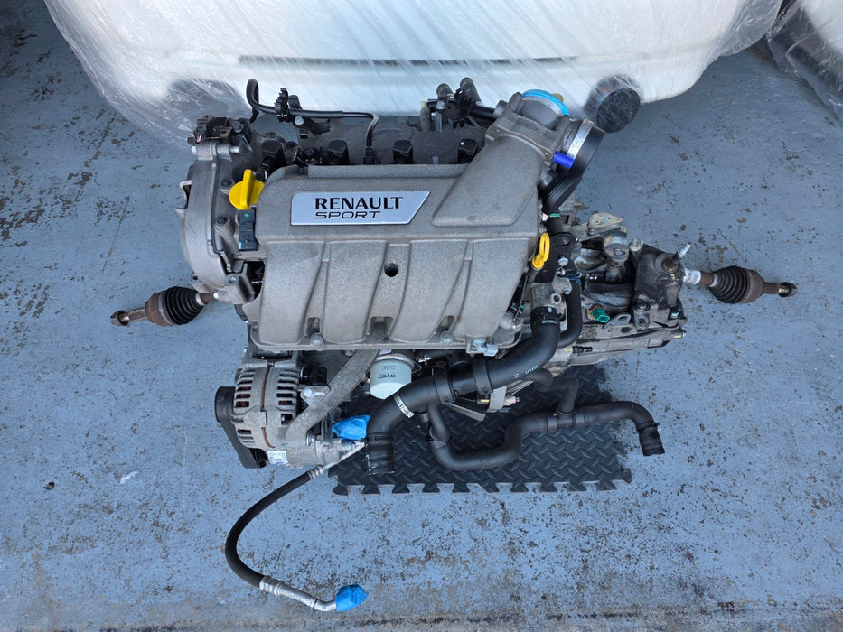 Renault Sport Clio MK3 X85 RS200 832 F4R Engine with accessories (A/C compressor, alternator and starter motor) + TL4 031 6 speed gearbox with drive shafts included.