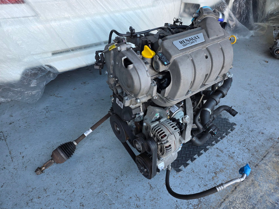 Renault Sport Clio MK3 X85 RS200 832 F4R Engine with accessories (A/C compressor, alternator and starter motor) + TL4 031 6 speed gearbox with drive shafts included.