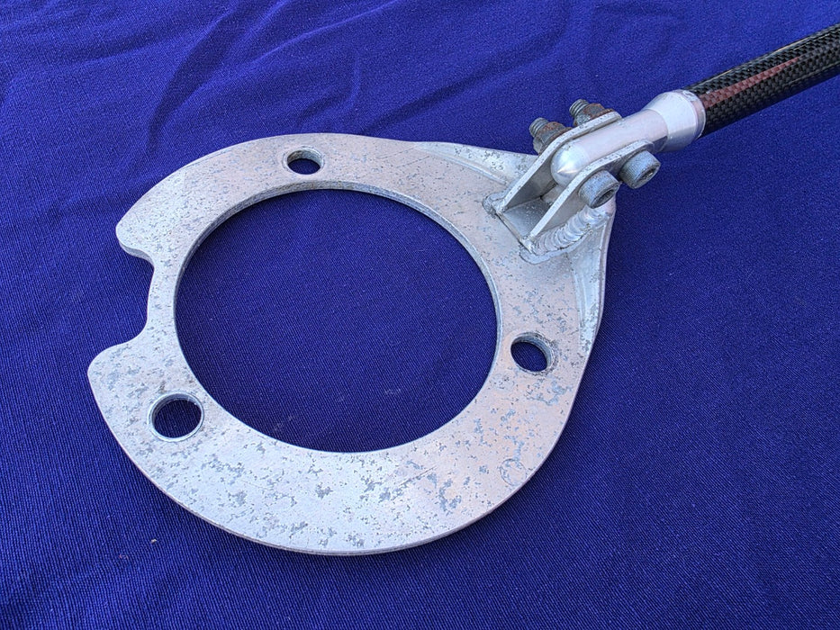 USED Genuine Mitsubishi Option Carbon Fiber / Fibre + Aluminium Strut Brace FRONT ONLY Evo 4 5 6 TME MZ568502 CN9A CP9A