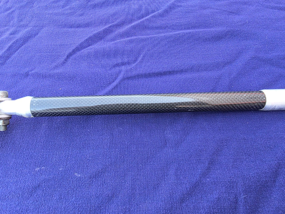 USED Genuine Mitsubishi Option Carbon Fiber / Fibre + Aluminium Strut Brace FRONT ONLY Evo 4 5 6 TME MZ568502 CN9A CP9A