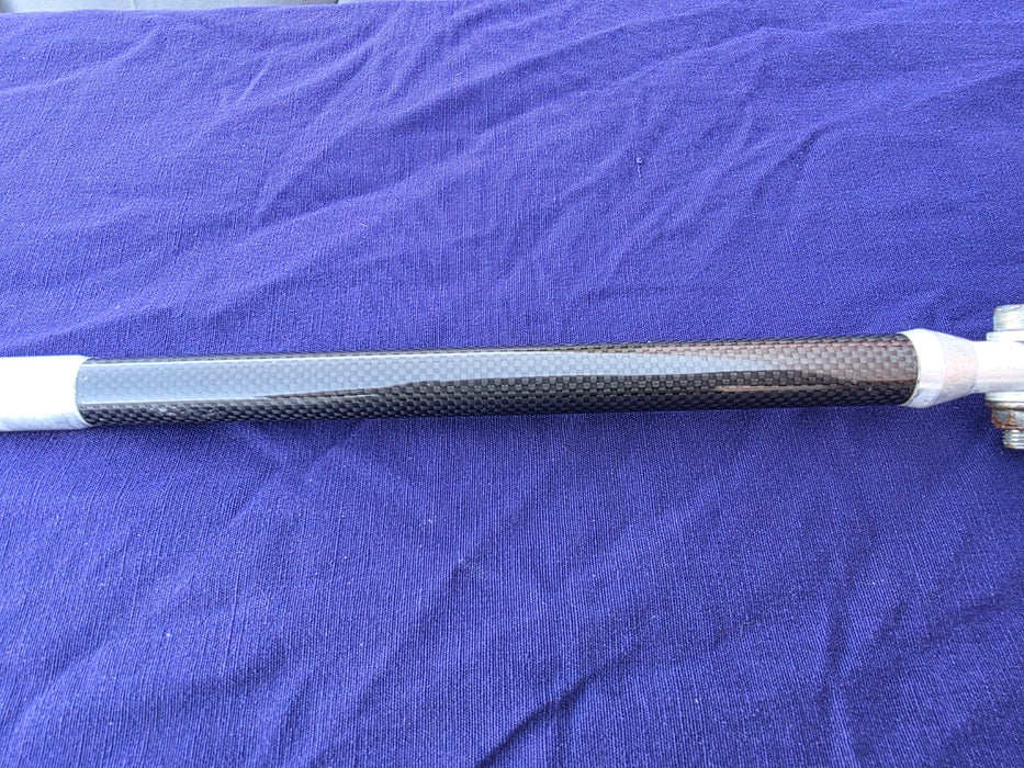 USED Genuine Mitsubishi Option Carbon Fiber / Fibre + Aluminium Strut Brace FRONT ONLY Evo 4 5 6 TME MZ568502 CN9A CP9A