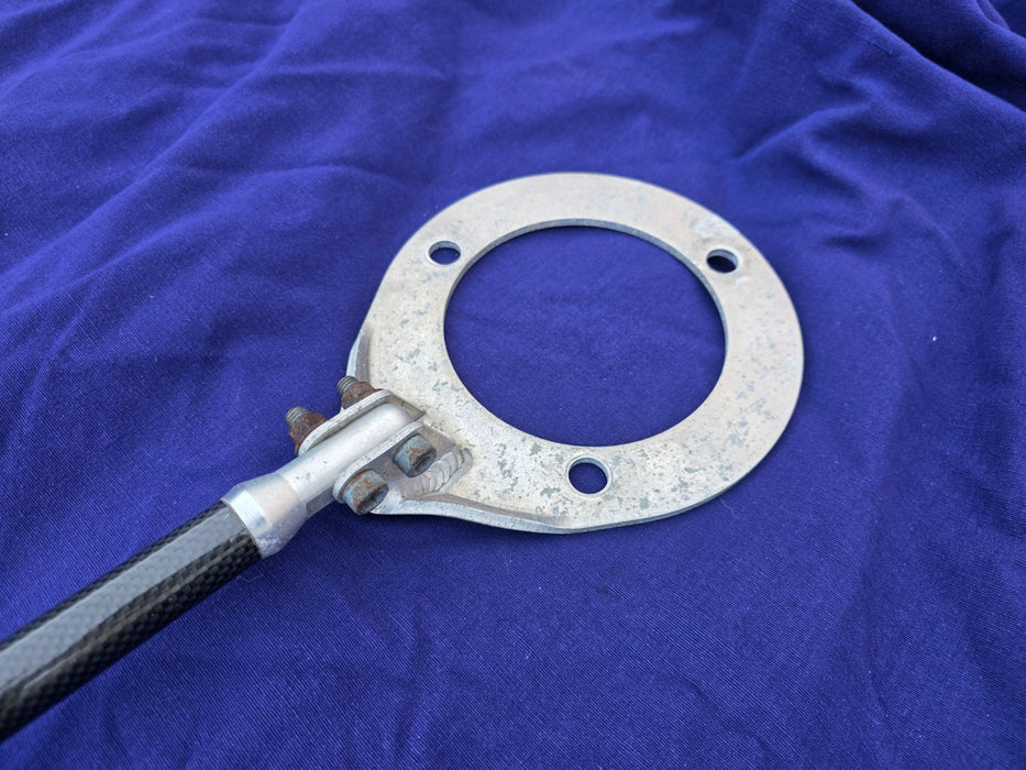 USED Genuine Mitsubishi Option Carbon Fiber / Fibre + Aluminium Strut Brace FRONT ONLY Evo 4 5 6 TME MZ568502 CN9A CP9A