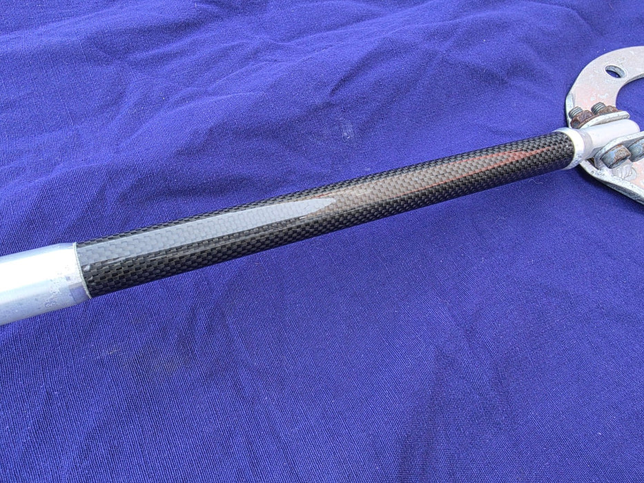 USED Genuine Mitsubishi Option Carbon Fiber / Fibre + Aluminium Strut Brace FRONT ONLY Evo 4 5 6 TME MZ568502 CN9A CP9A