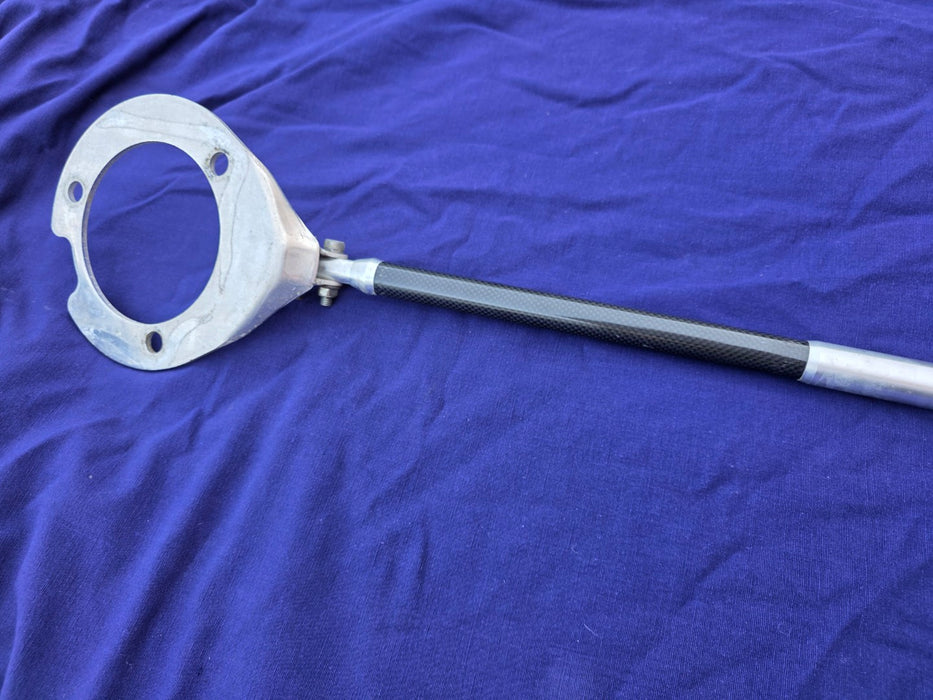 USED Genuine Mitsubishi Option Carbon Fiber / Fibre + Aluminium Strut Brace FRONT ONLY Evo 4 5 6 TME MZ568502 CN9A CP9A