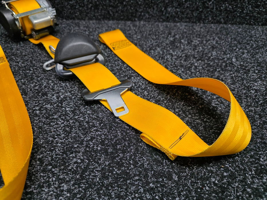 Renault Sport MK3 Megane Yellow Seat Belt Set Front RS 250 265 275 X95 Autoliv 868840044R