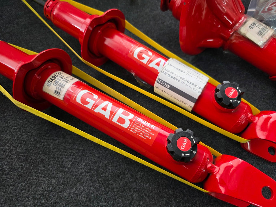 WINGS / GAB / KYB Adjustable Damper Shock Absorber Set Front and Rear Evo 4 5 6 TME CN9A CP9A