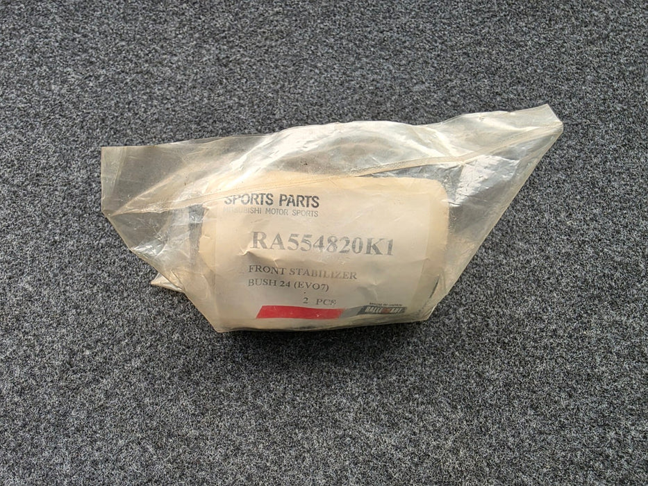 RALLIART New Genuine Uprated Front Stabilizer Bush Set (2) 24mm RA554820K1 / MN580141 - Mitsubishi Lancer Evolution 7 8 9 CT9A