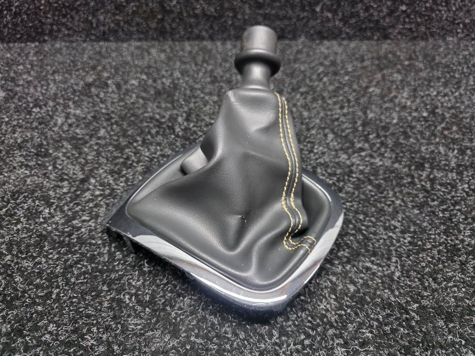 Renault Sport Megane MK3 RS 250 265 Gear Shift Boot Gaiter Yellow Stitch Chrome Trim 969350023R 969350005R