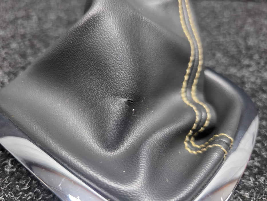 Renault Sport Megane MK3 RS 250 265 Gear Shift Boot Gaiter Yellow Stitch Chrome Trim 969350023R 969350005R