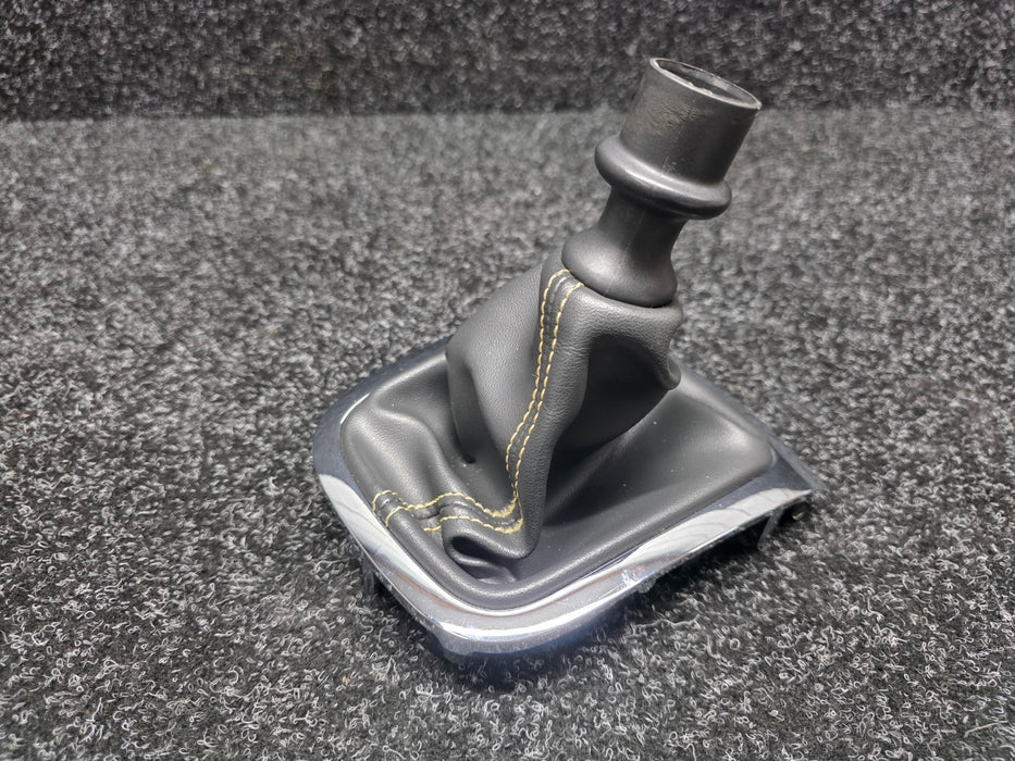 Renault Sport Megane MK3 RS 250 265 Gear Shift Boot Gaiter Yellow Stitch Chrome Trim 969350023R 969350005R