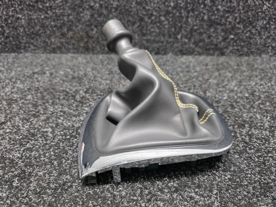 Renault Sport Megane MK3 RS 250 265 Gear Shift Boot Gaiter Yellow Stitch Chrome Trim 969350023R 969350005R