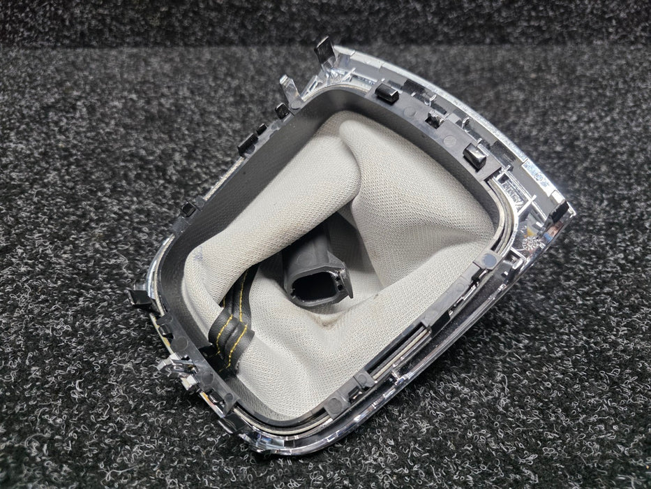 Renault Sport Megane MK3 RS 250 265 Gear Shift Boot Gaiter Yellow Stitch Chrome Trim 969350023R 969350005R