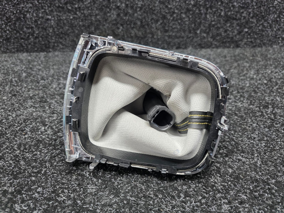 Renault Sport Megane MK3 RS 250 265 Gear Shift Boot Gaiter Yellow Stitch Chrome Trim 969350023R 969350005R