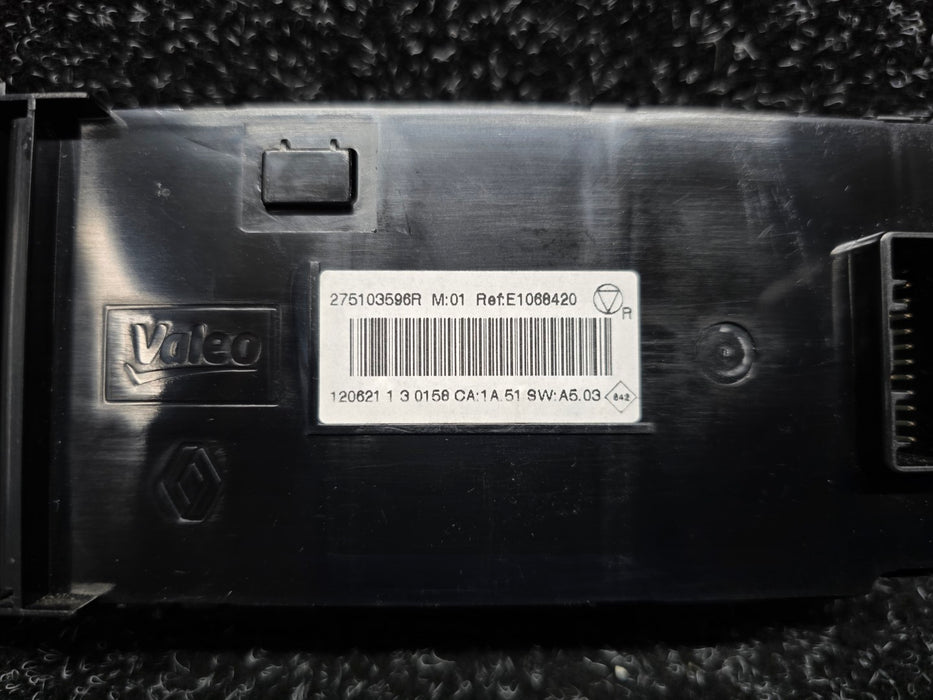 Renault Sport Megane RS 250 265 275 Automatic Dual-Zone Climate Control / Heater Switch Panel 275103596R