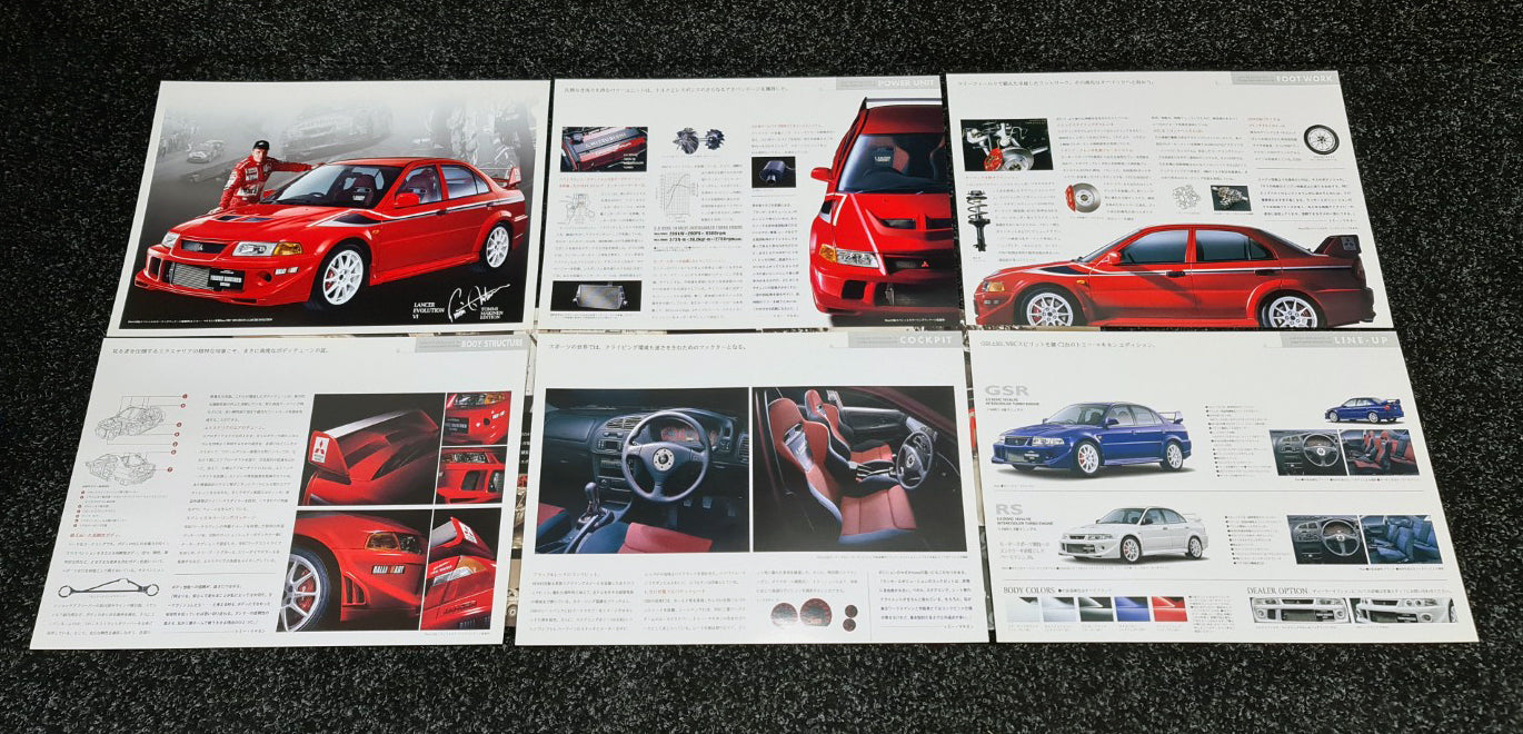 Mitsubishi Lancer Evolution VI 6.5 Tommi Makinen Edition TME Sales Brochure / Calendar - CP9A