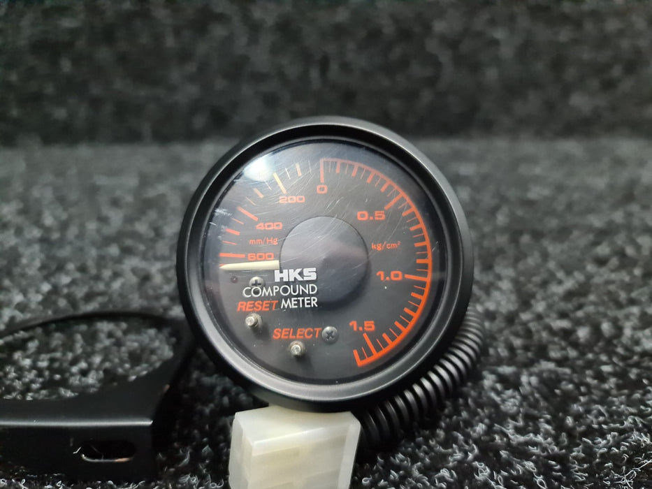 HKS Electronic Compound Boost Meter 60mm Amber/Black