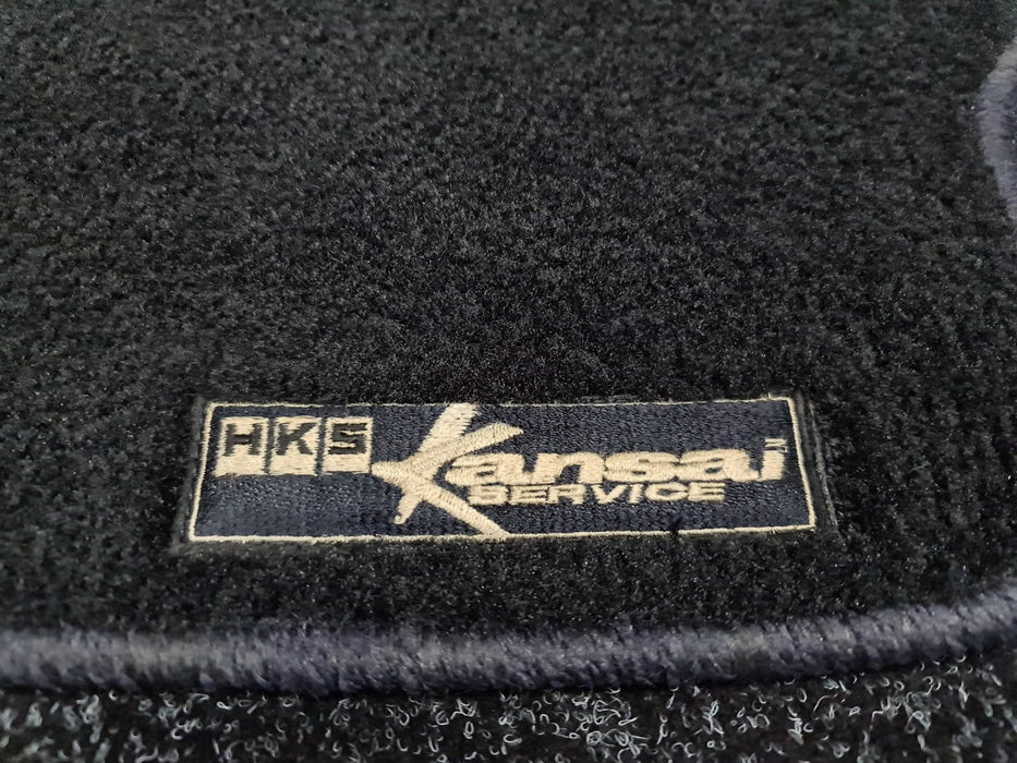 Genuine Original HKS Kansai Service Floor Mats (3) to suit Evo 4 5 6 TME / CN9A CP9A