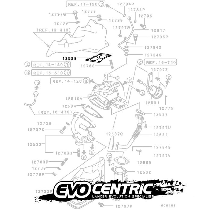 Turbo Exhaust Inlet Gasket - CN9A CP9A CT9A 4G63 1515A184